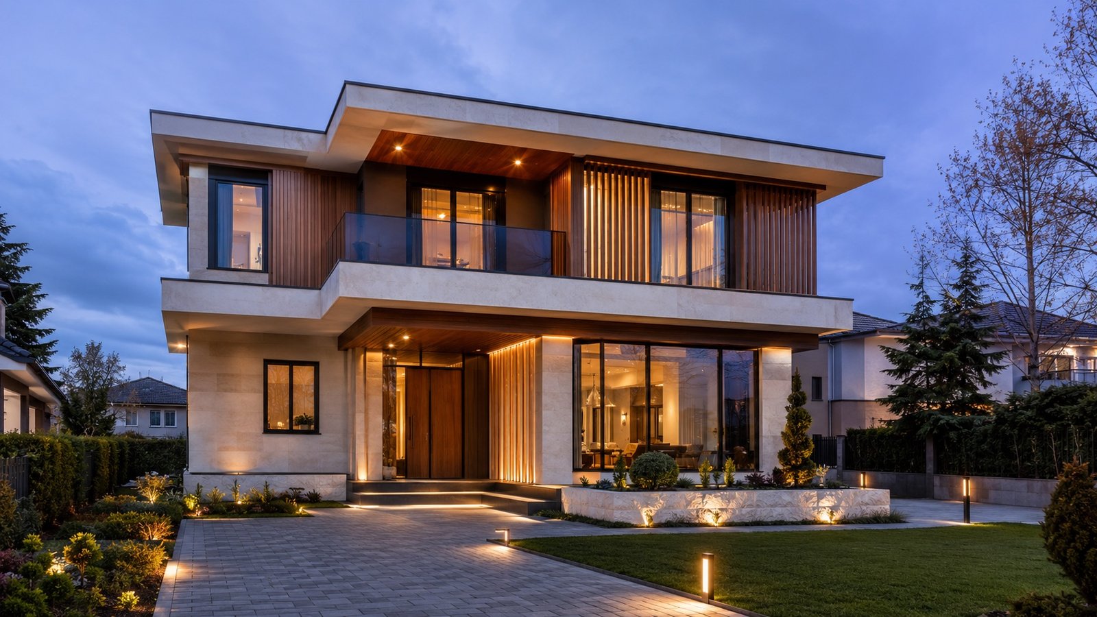 Nilüfer villa aydınlatma uygulaması sonrası